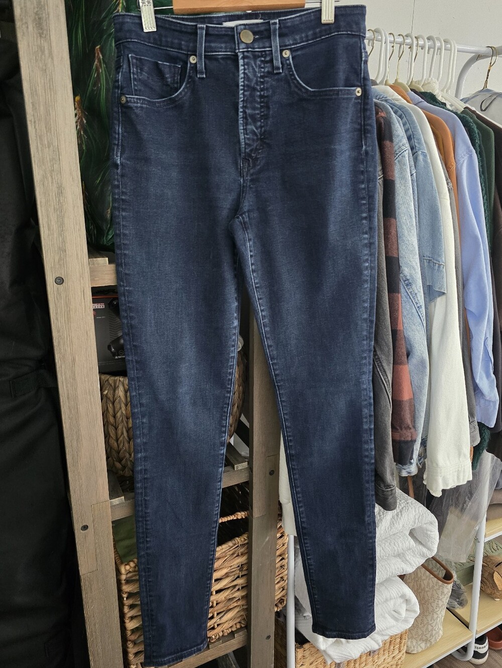 Revtown High Rise Skinny Jeans - Dark Wash Denim